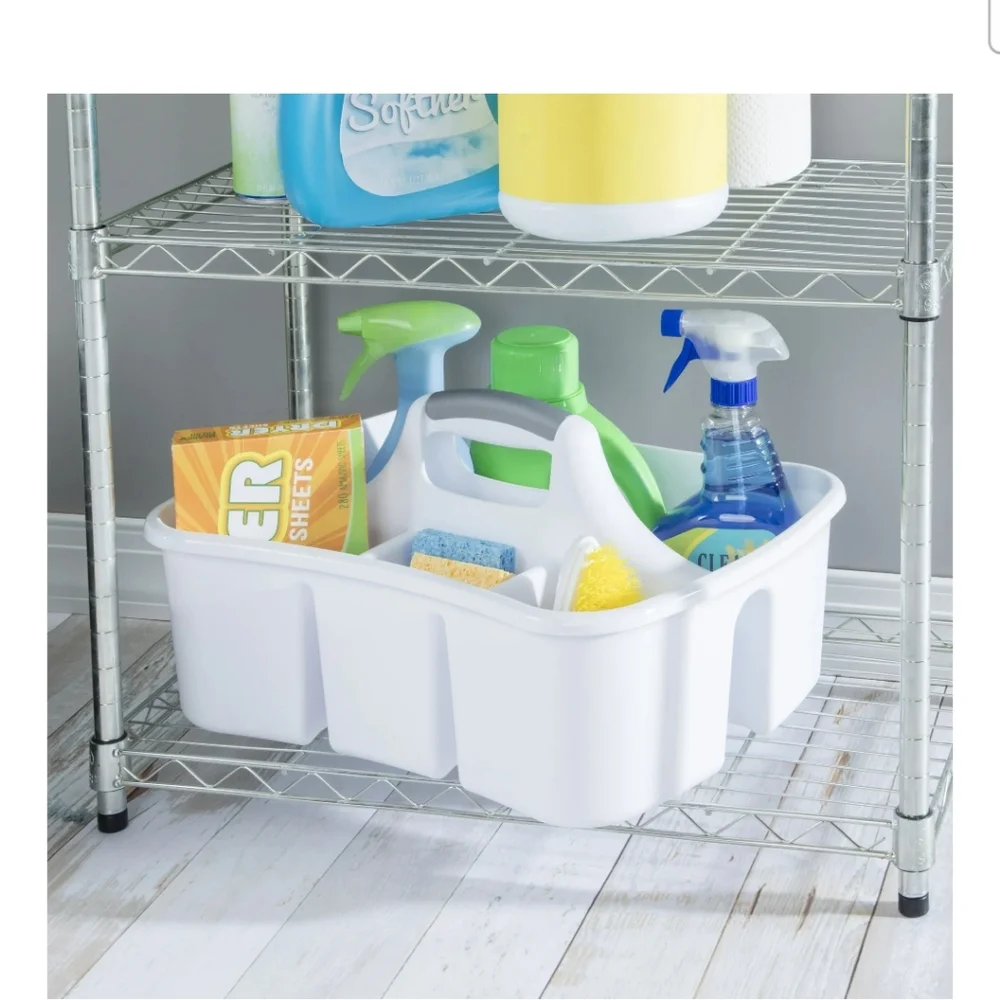 Plastic Portable Caddy Divided
